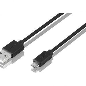Dátový kábel micro USB 2m čierny