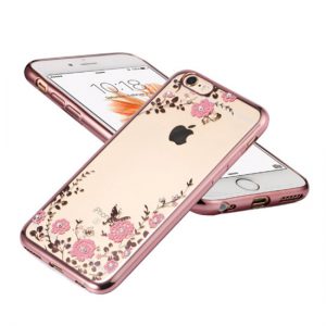 Puzdro FLOWER iPhone X/XS zlato-ružový