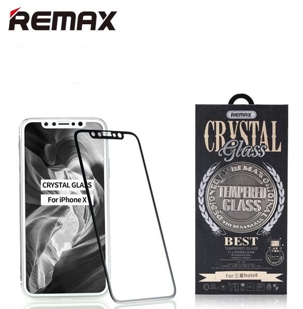 Puzdro REMAX Crystal iPhone X/XS + REMAX 5D ochranné tvrdené sklo biele #00000502