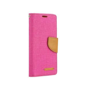 Knižkové puzdro Canvas Book - Huawei P20 Lite ružovo-hnedé