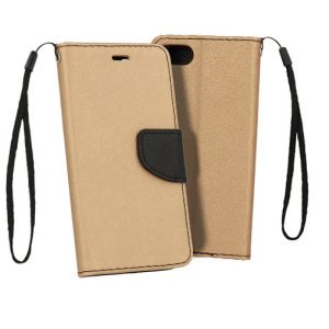 Knižkové puzdro TEL1 Fancy Book – Samsung Galaxy A13 5G/A04s zlato-čierne