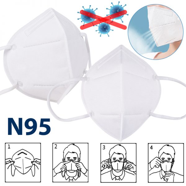 Ochranná maska KN95 (FFP2/N95) GB 2626-2006 antivírusová ochrana pred COVID-19 balenie 1kus