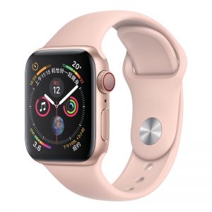 Silikónový remienok COTEetCI pre Apple Watch 45/44/42mm svetlo-ružový #00002618