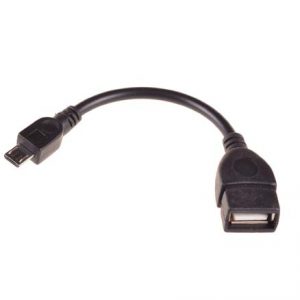 Redukcia TEL1 OTG – micro USB čierna