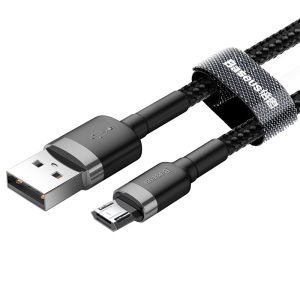 Dátový kábel BASEUS USB – micro USB s podporou QC 3.0 – 0,5m čierny