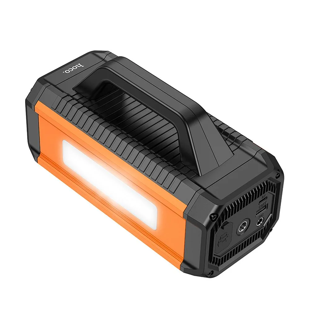 HOCO QS4 Car Tool Power Starter 10 000 mAh štartér s kompresorom do auta oranžovo-čierny – Obrázok 3