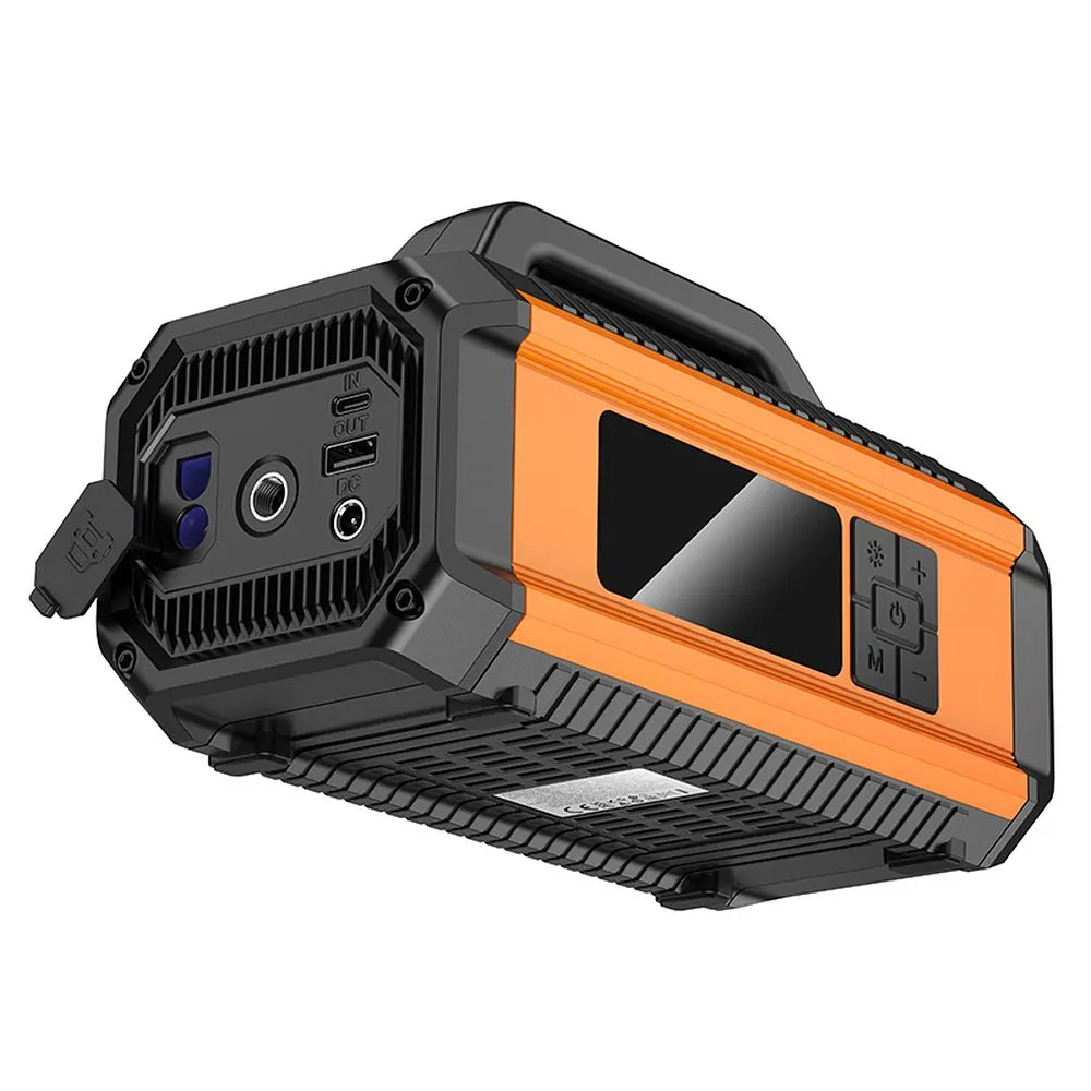 HOCO QS4 Car Tool Power Starter 10 000 mAh štartér s kompresorom do auta oranžovo-čierny – Obrázok 4