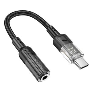 Redukcia HOCO LS37 Type C - Jack 3,5mm čierna